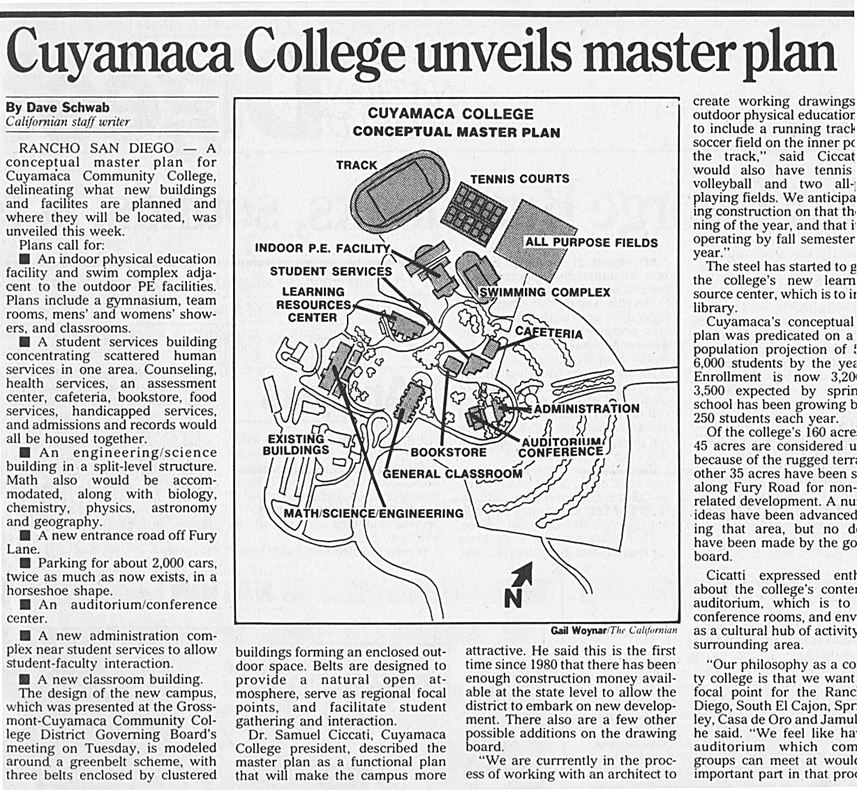 Cuyamaca 1988 master plan