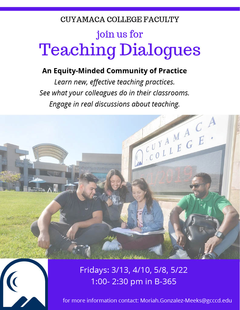 Teaching Dialogues Flier