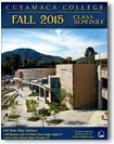 Fall 2015 schedule cover