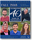 Fall 2018 schedule cover