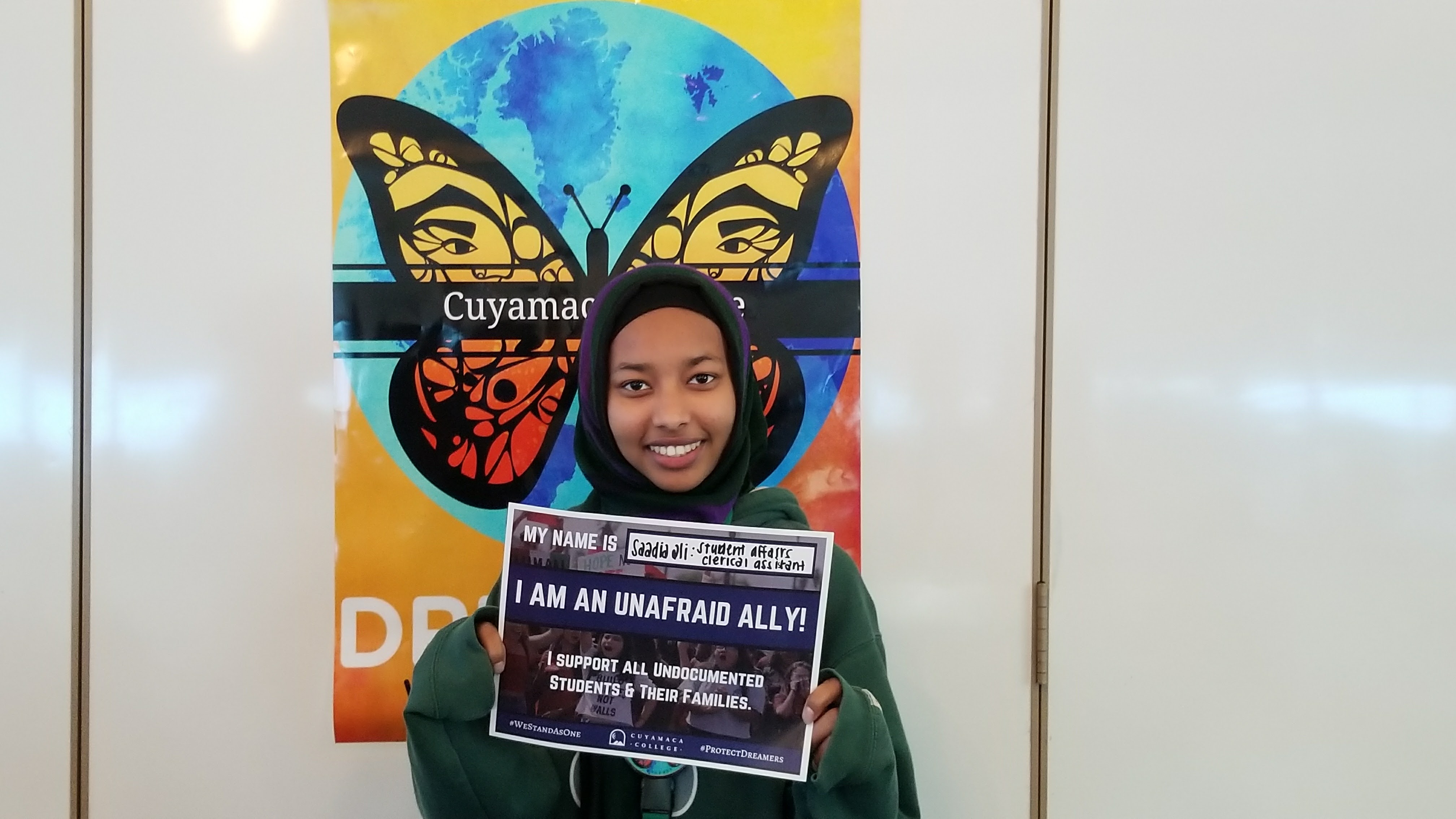 Saadia Ali, Student Affairs Clerical Assistant 