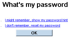 What's my password screenshot